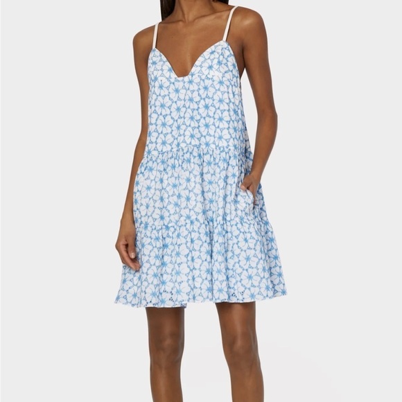 Milly Dresses & Skirts - Milly Evelyn Cotton Embroidered Dress m
